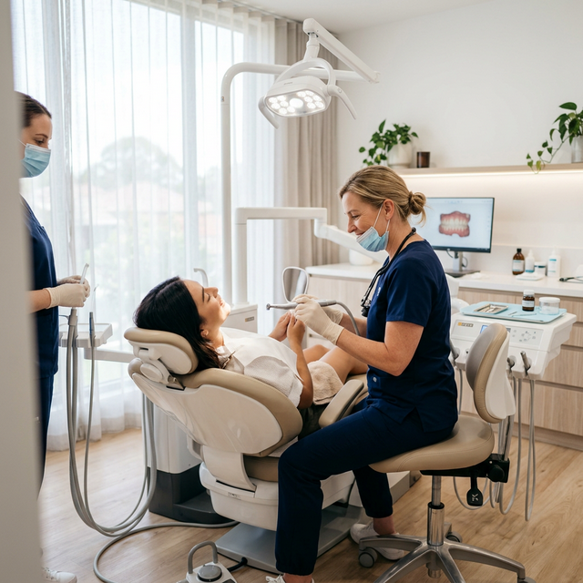 Implante dentário realizado em clínica odontológica em Cotia